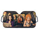 Members of the Straw Hat Pirates from One Piece Custom Car Windshield Sunshades