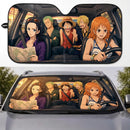 Members of the Straw Hat Pirates from One Piece Custom Car Windshield Sunshades