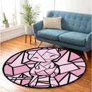 Mew Stained Glass Round Rug