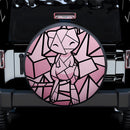 Mew Stained Glass Car Spare Tire Cover