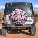 Mew Stained Glass Car Spare Tire Cover