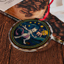Mew vs Mewtwo Starry Night Glass Ornament