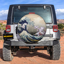 Mewtwo Vs Mew The Great Wave Japan Car Spare Tire Cover
