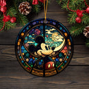 Mice Stained Glass Mica Ornament Perfect Gift For Holiday
