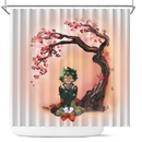 Midoriya Izuku My Hero Academia Anime Cherry Blossom Japan Shower Curtain