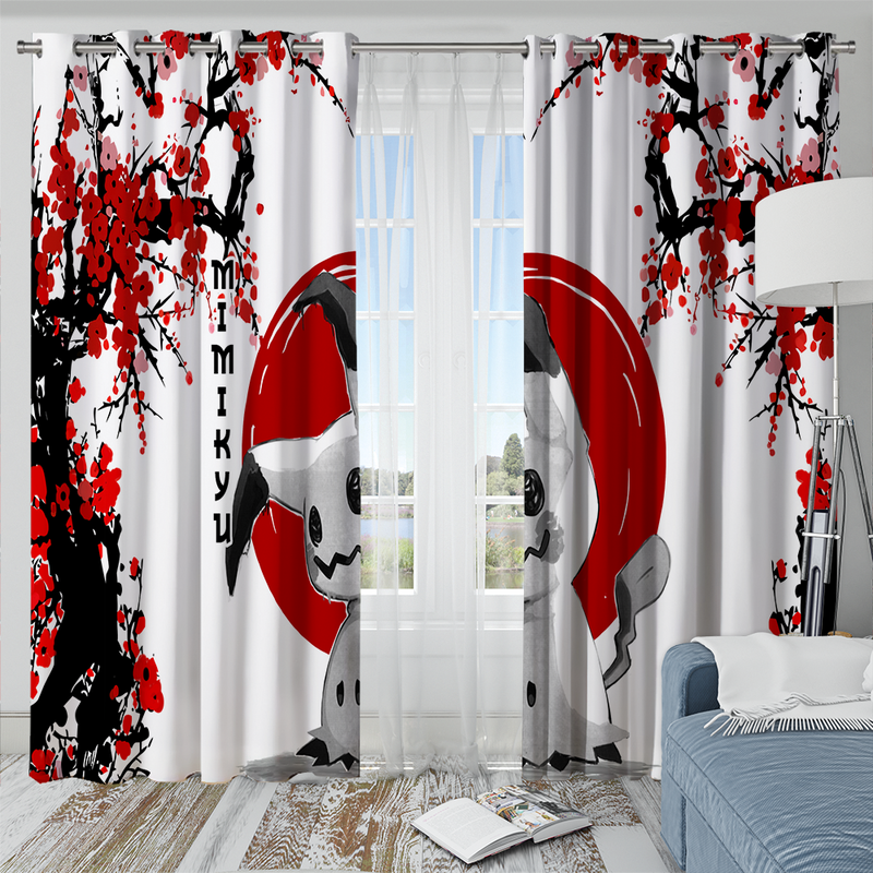 Mimikyu Japan Style Window Curtain