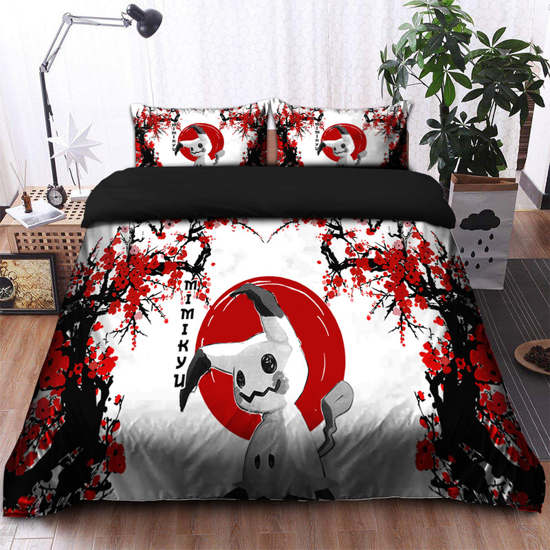 Mimikyu Pokemon Japan Style Bedding Set Duvet Cover And 2 Pillowcases