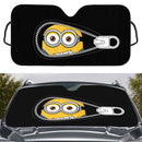 Minion Zipper Custom Car Windshield Sunshades