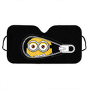 Minion Zipper Custom Car Windshield Sunshades