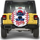 Minnesota Twins Car Spare Tire Cover With Camera Hole