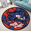 Misdreavus Nezuko Stained Glass Round Rug