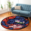 Misdreavus Nezuko Stained Glass Round Rug