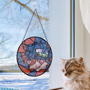 Misdreavus Nezuko Stained Glass Window Hanging Panel Suncatcher