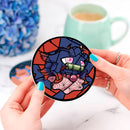 Misdreavus Nezuko Stained Glass Drink Coasters