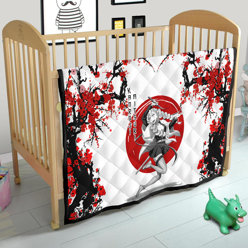 Mitsuri Demon Slayer Anime Japan Style Quilt Blanket