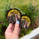 Demon Slayer Moonlight Halloween Car Coasters Auto Cup Holder