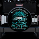 Never Underestimate An Old Lady With A Jeep Car Spare Tire Cover