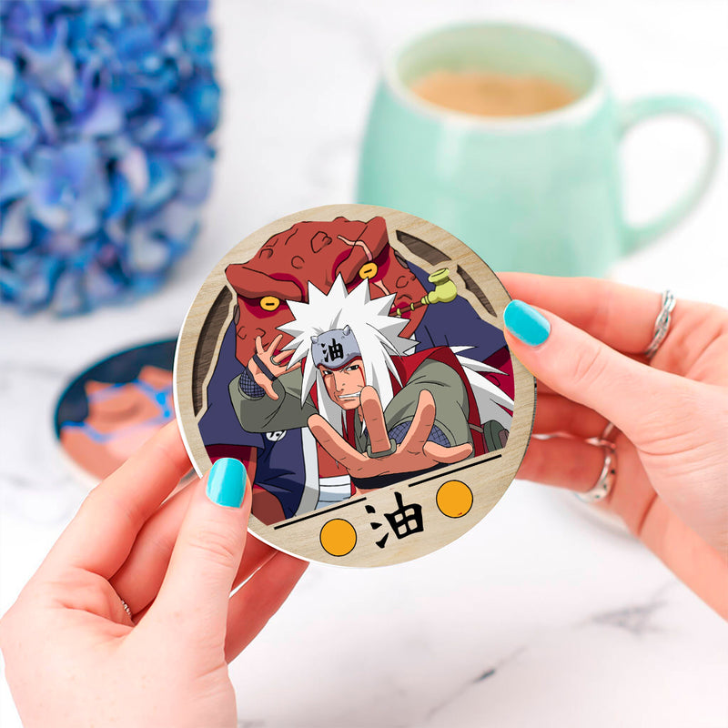 Jiraiya Ceramic Drink Coasters