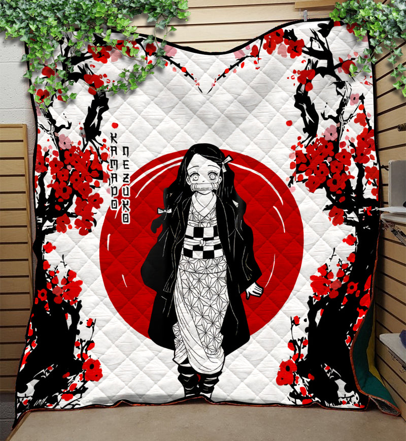 Nezuko Anime Japan Style Quilt Blanket