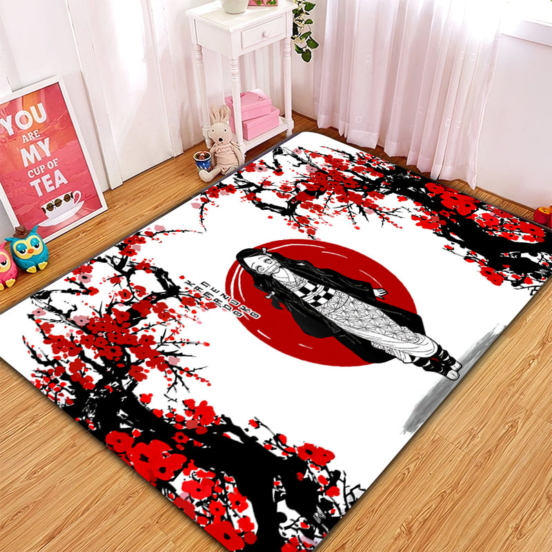 Nezuko Demon Slayer Japan Style Carpet Rug Home Room Decor