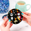 Nightmare Before Christmas Jack And Sally Ceramic Drink Coasters