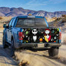 Black Nightmare Before Christmas Jack Sally Truck Tailgate Decal Sticker