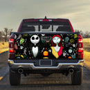 Black Nightmare Before Christmas Jack Sally Truck Tailgate Decal Sticker