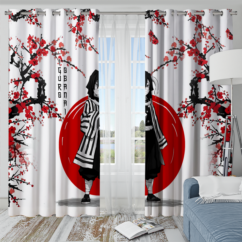 Obanai Demon Slayer Anime Japan Style Window Curtain