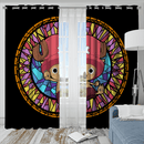 One Piece Chopper Stained Glass Window Curtain