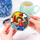 One Piece Monkey D Luffy Ceramic Drink Coasters