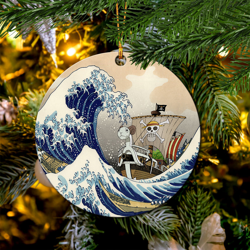 One Peace Anime The Great Wave Japan Pokemon Mica Ornament Perfect Gift For Holiday