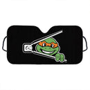 Orange TMNT Ninja Mutant Teenage Custom Car Windshield Sunshades