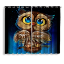 Cute Owl Window Curtain