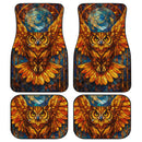 Owl Stained Glass Car Floor Mats