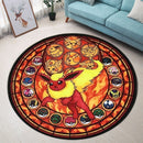 Eevee Evolutions Flareon Round Rug