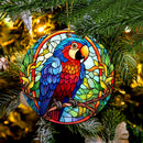 Parrot Stained Stained Glass Mica Ornament Perfect Gift For Holiday