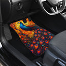Peacock Stained Glass Car Floor Mats