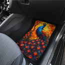 Peacock Stained Glass Car Floor Mats