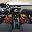 Peacock Stained Glass Car Floor Mats