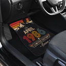 Personalized Retro April 1986 Car Floor Mats