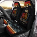 Personalized Retro April 1987 Custom Car Seat Covers Decor Protectors