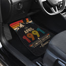 Personalized Retro April 1991 Car Floor Mats