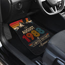 Personalized Retro August 1988 Car Floor Mats