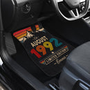 Personalized Retro August 1992 Car Floor Mats