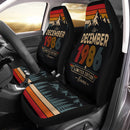 Personalized Retro December 1986 Custom Car Seat Covers Decor Protectors