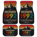 Personalized Retro December 1992 Car Floor Mats