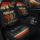 Personalized Retro February 1987 Custom Car Seat Covers Decor Protectors