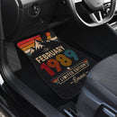 Personalized Retro February 1989 Car Floor Mats