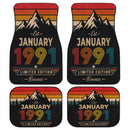 Personalized Retro January 1991 Car Floor Mats