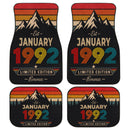 Personalized Retro January 1992 Car Floor Mats